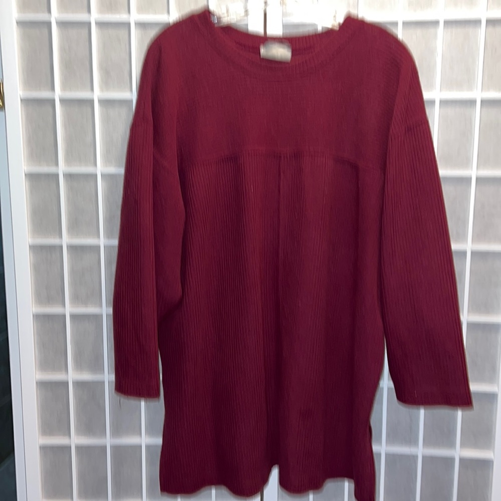 RUST SWEATER; JK AMERICA; XXL, VTG 90s sweater